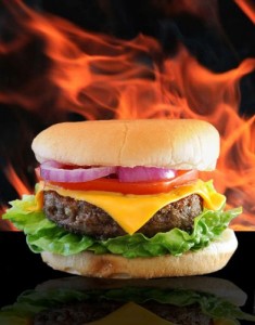 flame burger