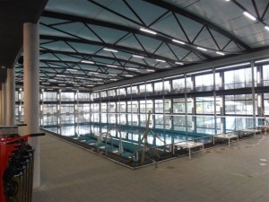 Het recent geopende zwembad Krommerijn, Utrecht
